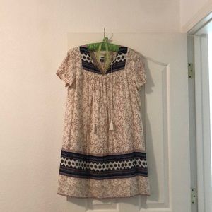 Floral dress with cute tassels!